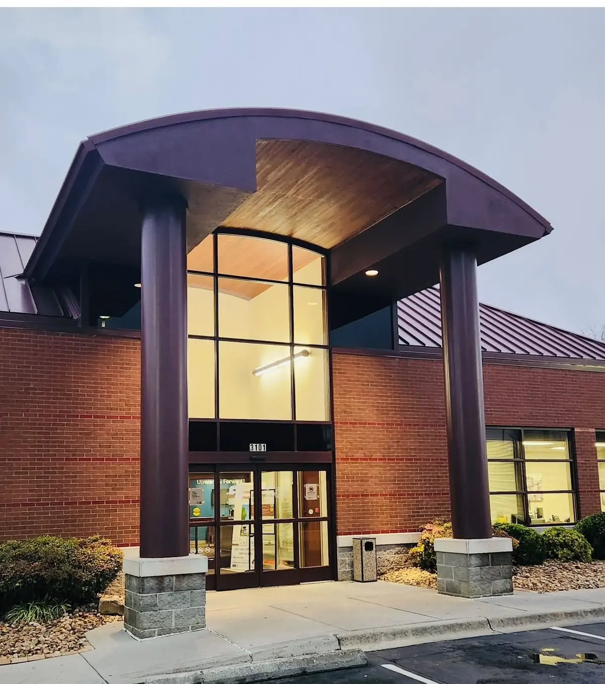 Entrance Portico Columns, Canopy and Storefront Frames