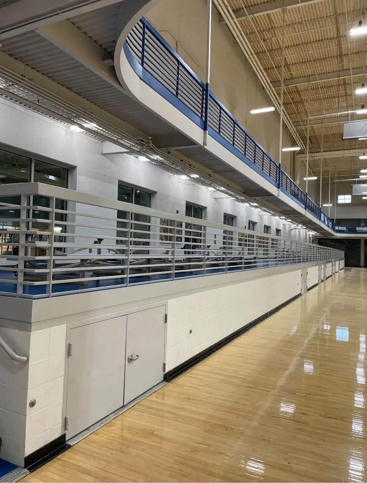 Gymnasium Running Track and Balcony Railings