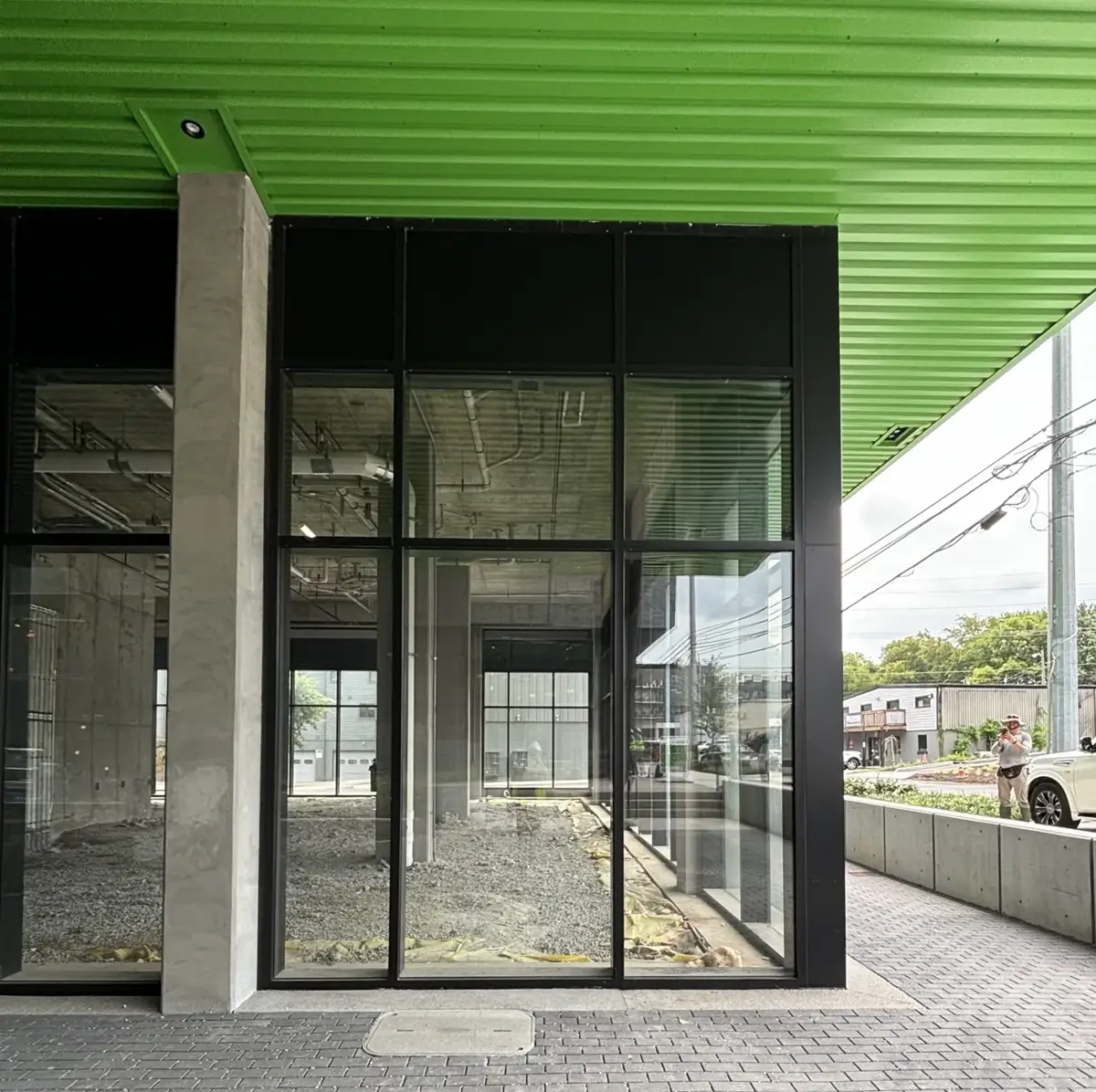 Black Aluminum Storefront and Entry