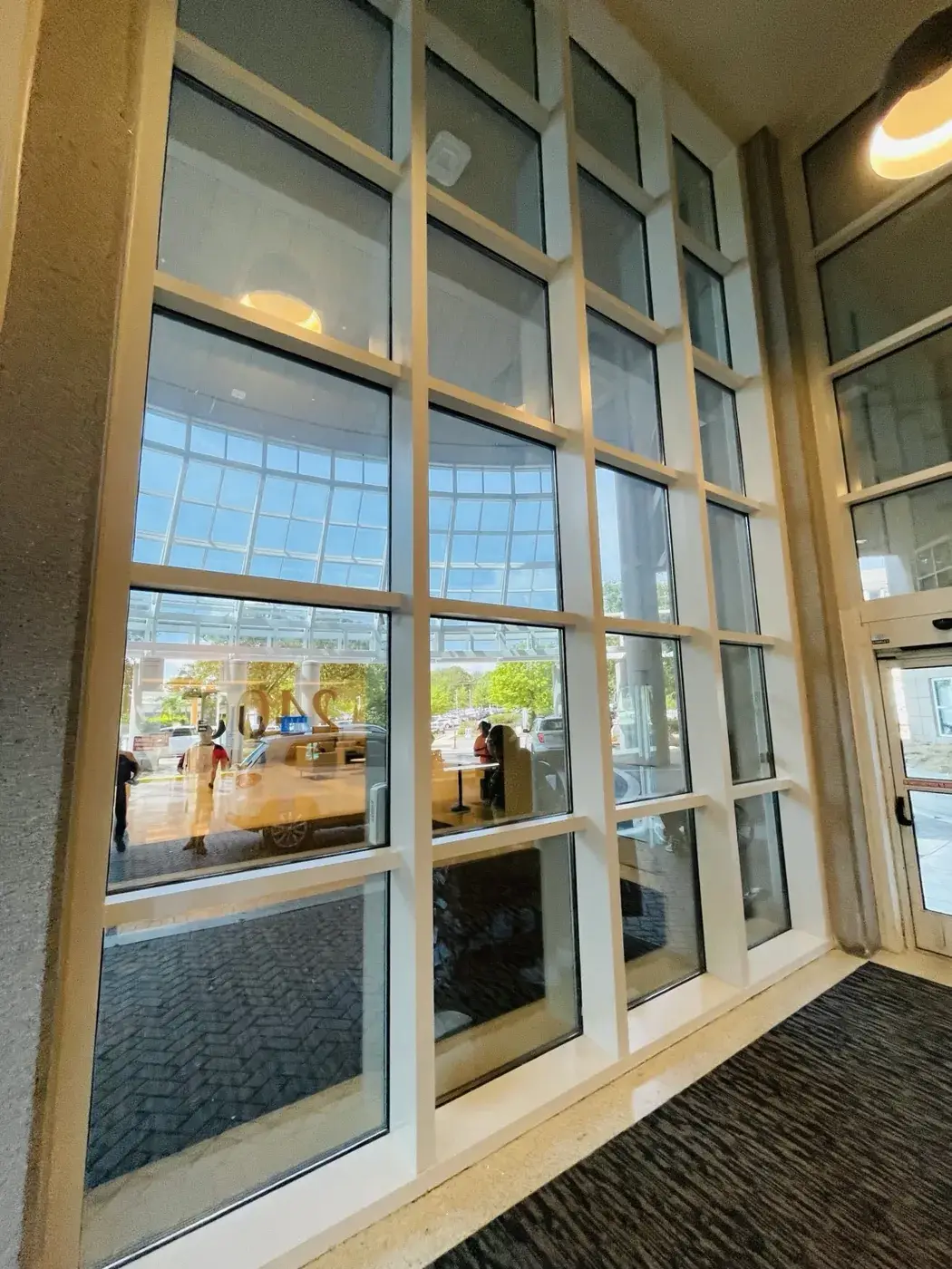 White Aluminum Window Wall and Entry