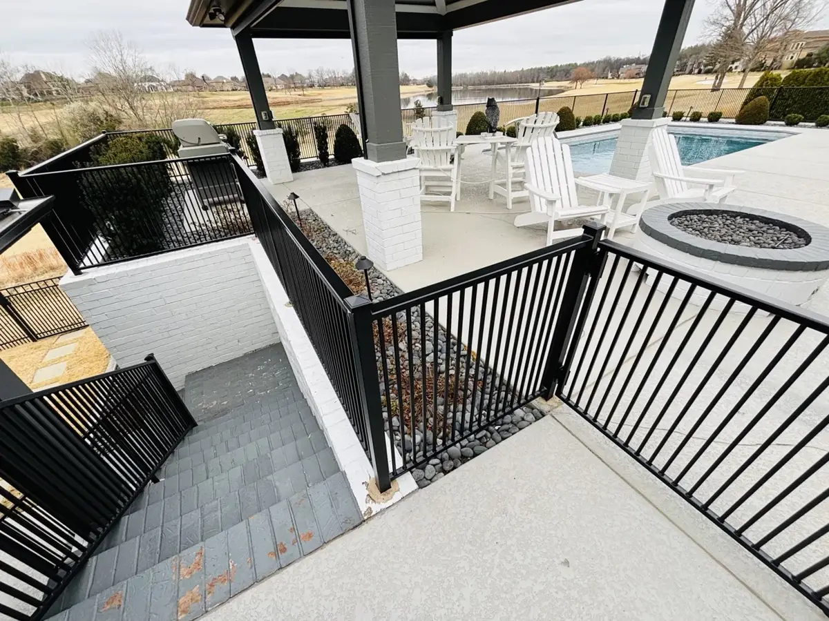 Patio Metal Railings and Gate