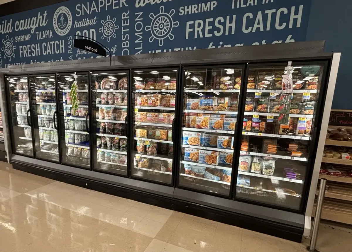 Frozen Seafood Cooler Doors