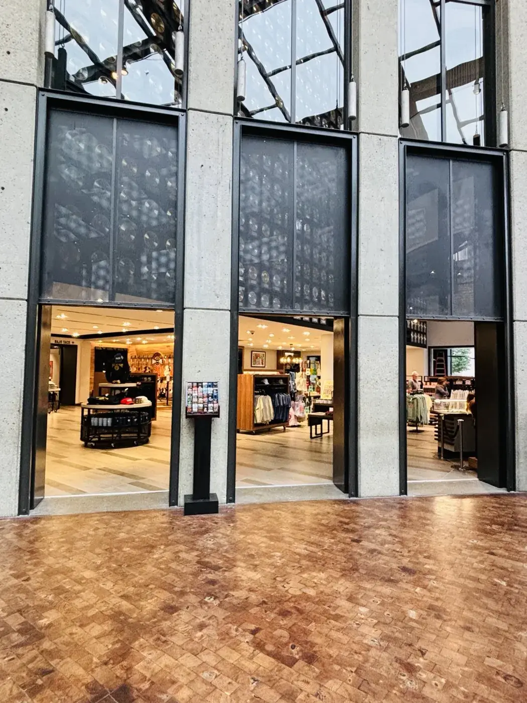 Dark Bronze Interior Storefront and Entry Frames